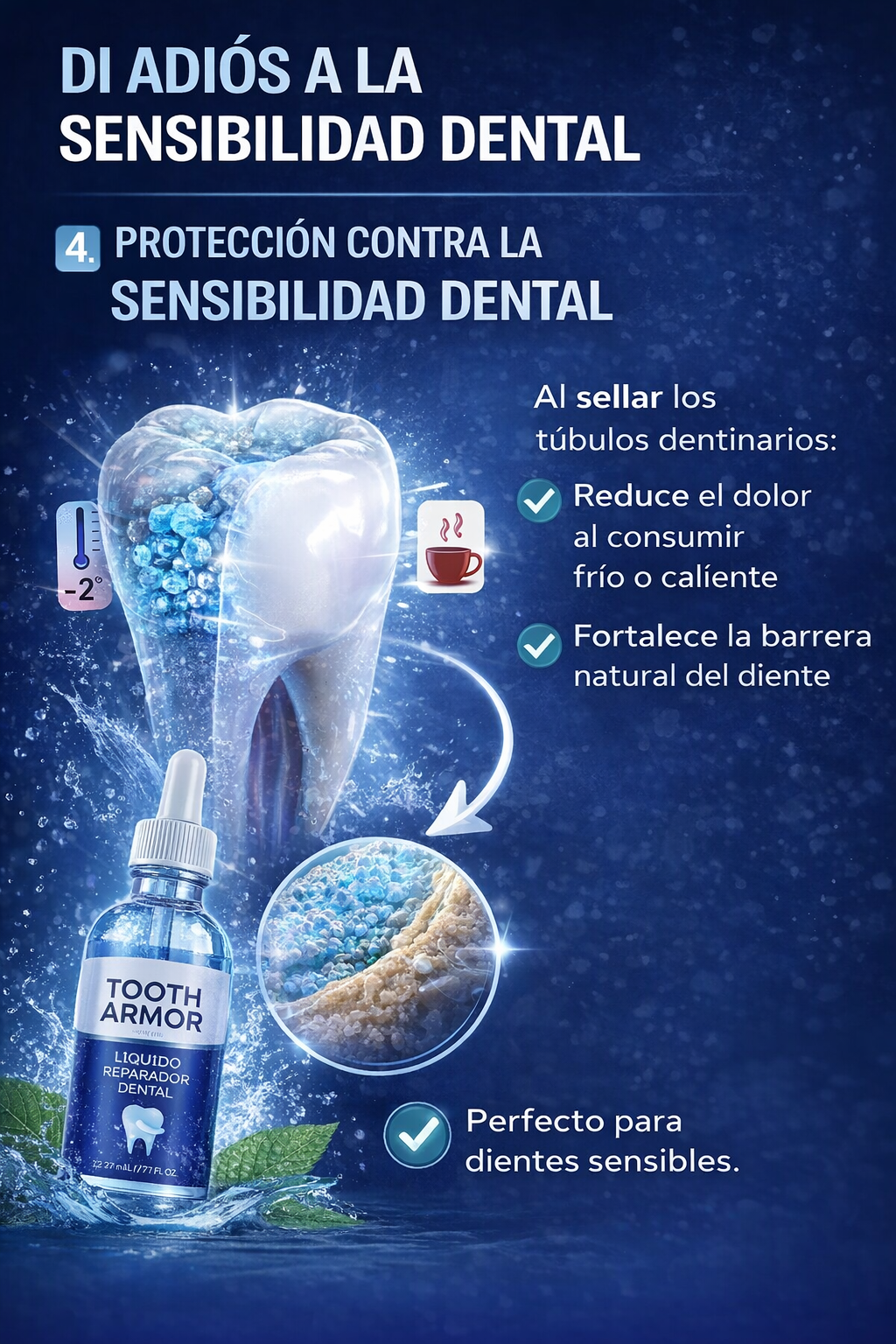 ARMADURA DENTAL HIDROXIAPATITA - Líquido Original Dentite Tooth Armor